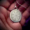 Ultimate Pentacle of The Moon for Unlocking Opportunities 30mm Double- Sided Sterling Silver Talisman